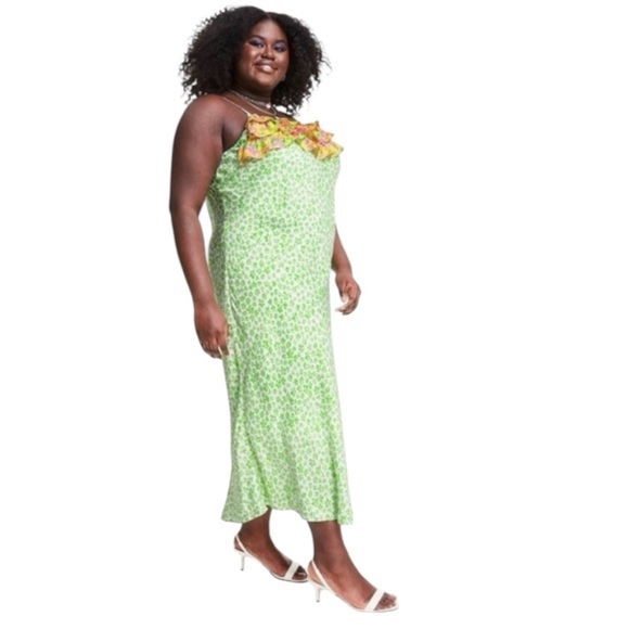 RIXO x Target green cheetah animal print maxi dress - Picture 9 of 9